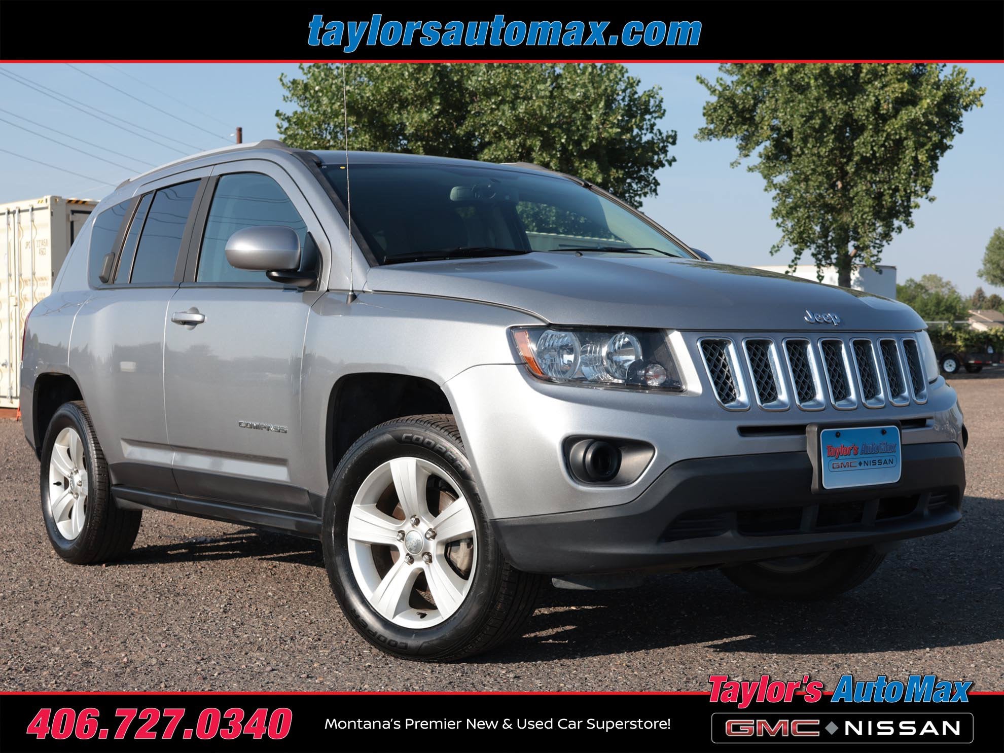 Used 2016 Jeep Compass Latitude with VIN 1C4NJDEB5GD782819 for sale in Great Falls, MT